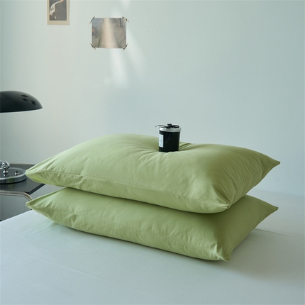 91家纺网 家纺一手货源 找家纺 （总）兰紫橙家纺 2025新款全棉13372纯色枕套