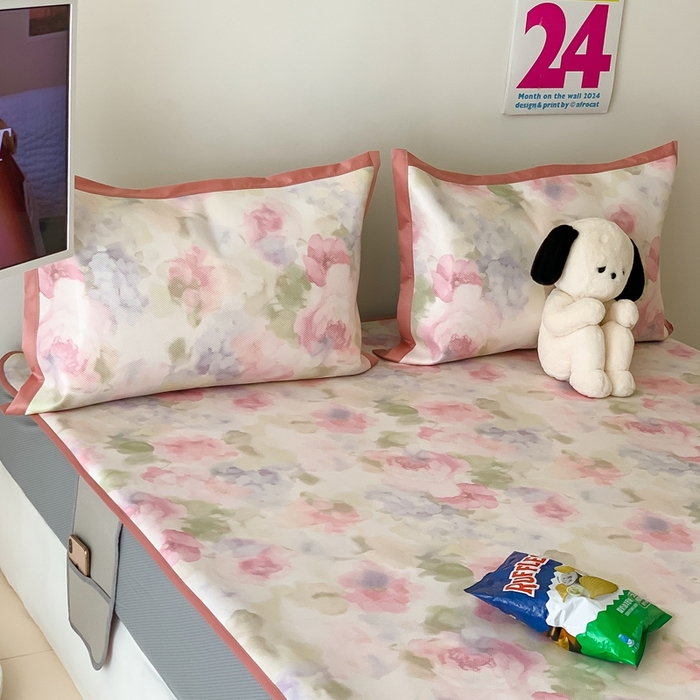 91家纺网 家纺一手货源 找家纺 （总）昔可家纺 2024新款冰藤席床笠款--简约系列