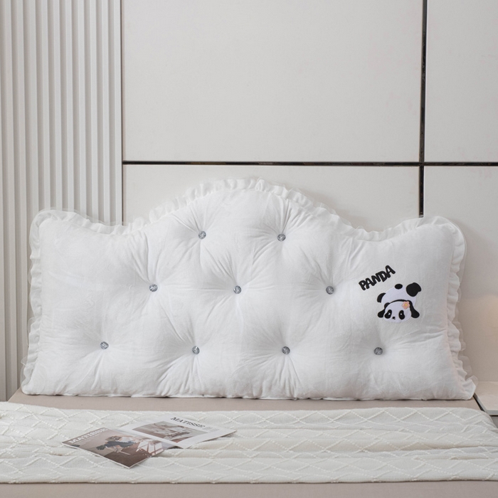 91家纺网 家纺一手货源 找家纺 美达人 2024新款高回弹珍珠棉水晶绒靠背 浅云-白