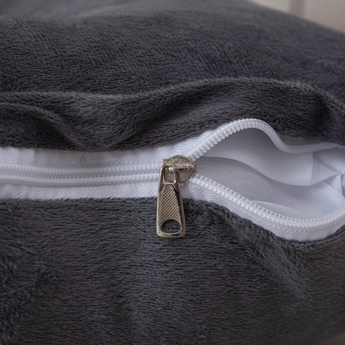 91家纺网 家纺一手货源 找家纺 美达人 2024新款高回弹珍珠棉水晶绒靠背 玄天-黑