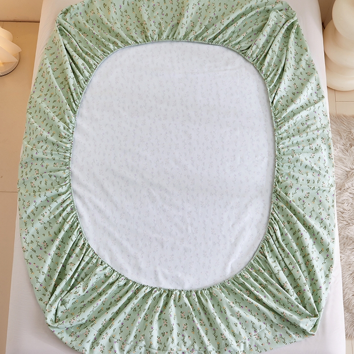 91家纺网 家纺一手货源 找家纺 怡家居 2024新款A类老粗布枕套床单床笠单品组合三件套 倾心