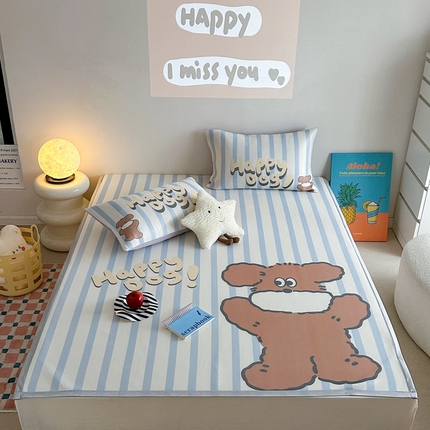 91家纺网 家纺一手货源 找家纺 （总）柚子YOUTH 2024新款原创数码牛奶丝碳光凉席