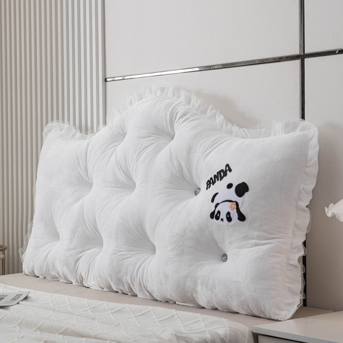 91家纺网 家纺一手货源 找家纺 美达人 2024新款高回弹珍珠棉水晶绒靠背 浅云-白