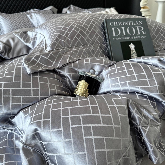 91家纺网 家纺一手货源 找家纺 （总）优悦 2024新款A面提花B面天丝四件套