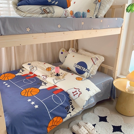 91家纺网 家纺一手货源 找家纺 （总）莱豫 2024新款学生季纯棉三件套