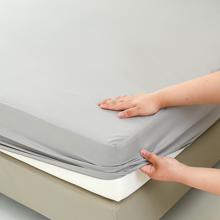 91家纺网 家纺一手货源 找家纺 老帅的工厂店 2025新款A类纯色防水床笠（有买家秀） 灰色