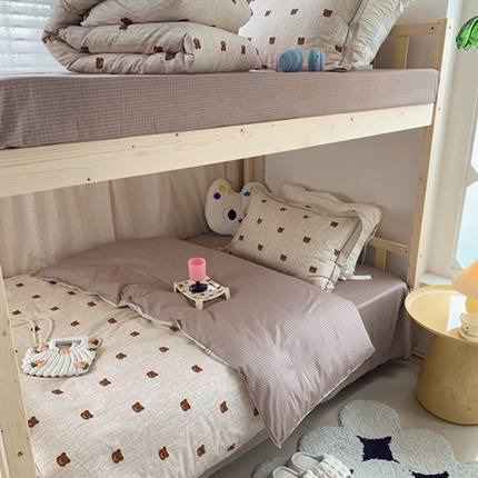 91家纺网 家纺一手货源 找家纺 （总）莱豫 2024新款学生季纯棉三件套