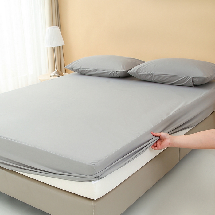 91家纺网 家纺一手货源 找家纺 老帅的工厂店 2025新款A类纯色防水床笠（有买家秀） 灰色