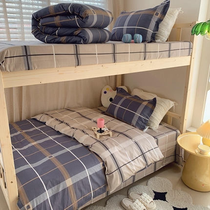 91家纺网 家纺一手货源 找家纺 （总）莱豫 2024新款学生季纯棉三件套