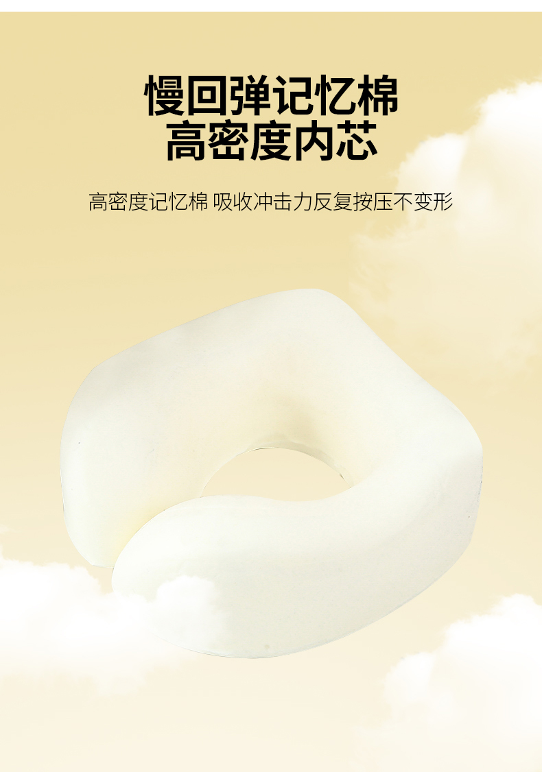 91家纺网 家纺一手货源 找家纺 （总）仁宇 透气网可挂行李箱夏季出行旅行护颈解压释缓压力记忆棉U型枕