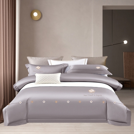 91家纺网 家纺一手货源 找家纺 （总）浩情国际 2026四季款斜纹木棉绣花梵客雅系列四件套