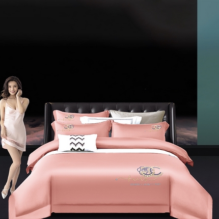 91家纺网 家纺一手货源 找家纺 （总）浩情国际 2026四季款斜纹木棉绣花《罗曼蒂克》系列