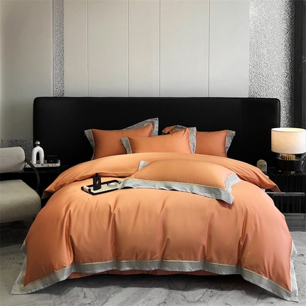 91家纺网 家纺一手货源 找家纺 （总）保罗圣迪奥 2024新款100支长绒棉绣花床盖四件套-普罗旺斯