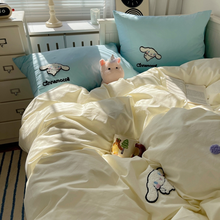 91家纺网 家纺一手货源 找家纺 （总）金爱家 2024新款卡通纯棉毛巾绣四件套