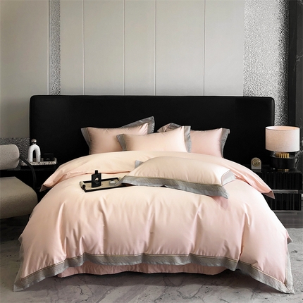 91家纺网 家纺一手货源 找家纺 （总）保罗圣迪奥 2024新款100支长绒棉绣花床盖四件套-普罗旺斯