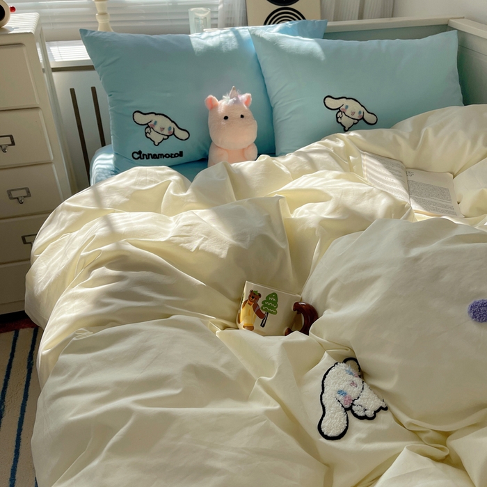 91家纺网 家纺一手货源 找家纺 （总）金爱家 2024新款卡通纯棉毛巾绣四件套