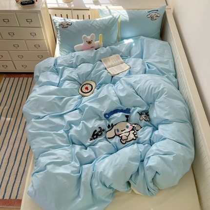 91家纺网 家纺一手货源 找家纺 （总）金爱家 2024新款卡通纯棉毛巾绣四件套