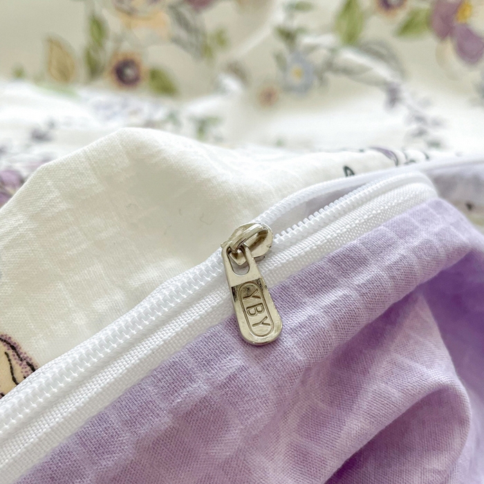 91家纺网 家纺一手货源 找家纺 仟网汇 2024新款云朵泡芙棉四件套 欧风花影