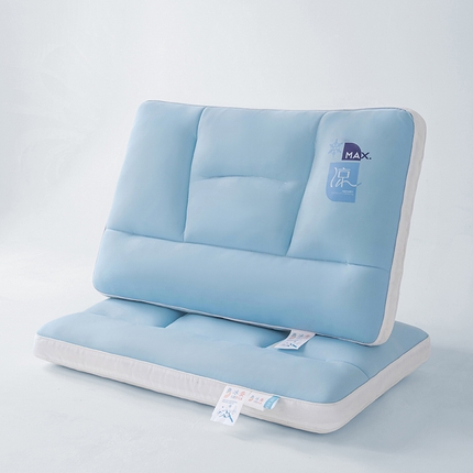 贵夫人 2024新款凉max -护颈舒睡枕枕头枕芯 冰蓝 高枕