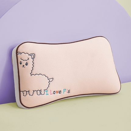 91家纺网 家纺一手货源 找家纺 （总）贵夫人 2024新款儿童凉感双拼小奶驼-荞麦养护枕枕头枕芯