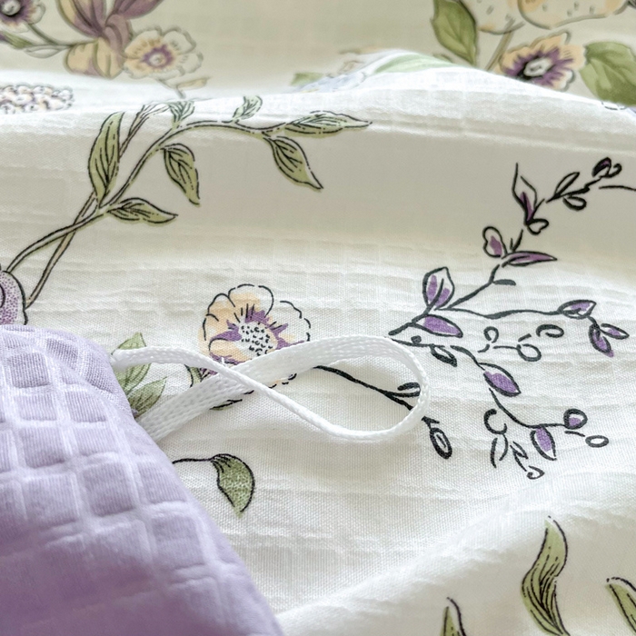 91家纺网 家纺一手货源 找家纺 仟网汇 2024新款云朵泡芙棉四件套 欧风花影