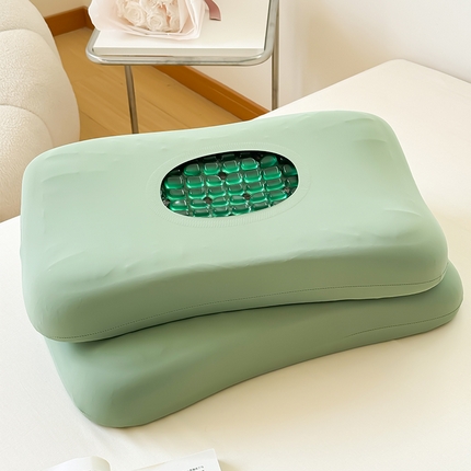 （总）仟佰盛 2024新款绿色大凝胶片枕头枕芯
