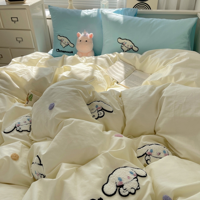 91家纺网 家纺一手货源 找家纺 （总）金爱家 2024新款卡通纯棉毛巾绣四件套