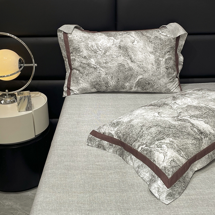 91家纺网 家纺一手货源 找家纺 大渔生活 2025新款舒芯棉高奢数码印花四件套 幸屿