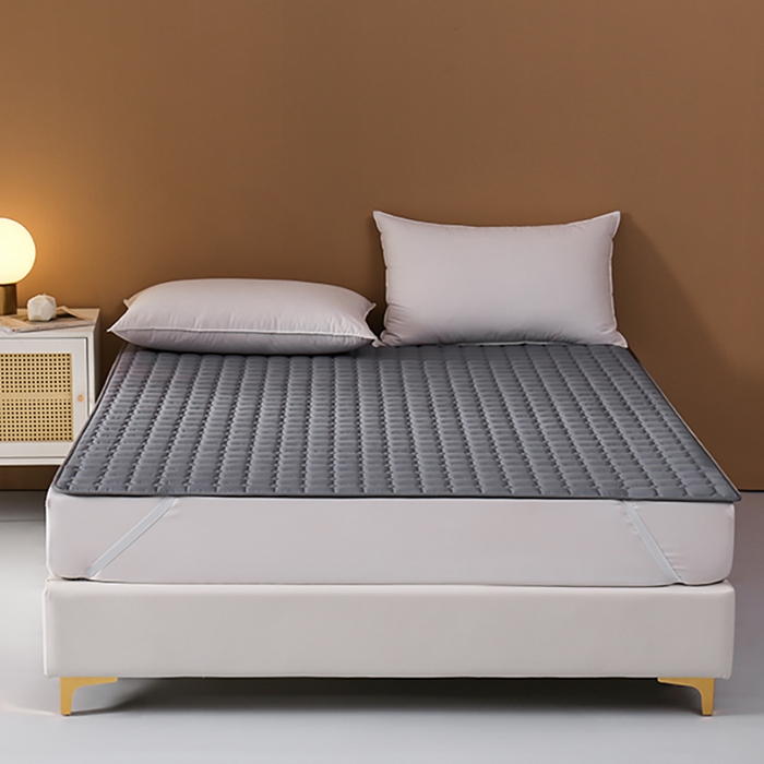 91家纺网 家纺一手货源 找家纺 啊雅 2025新款300克宾馆酒店床褥垫保护垫席梦思隔脏垫 灰色