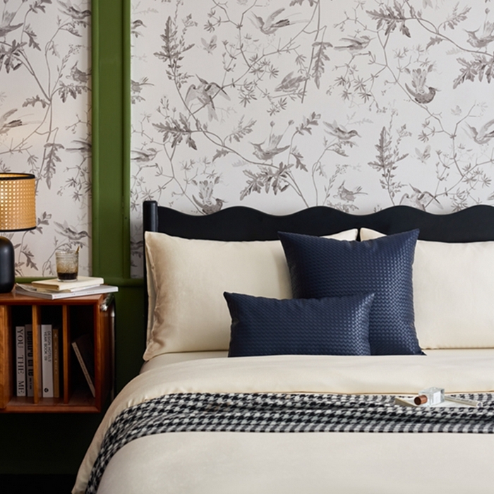 91家纺网 家纺一手货源 找家纺 安莱生活 2024首款编制纹理皮革多功能家用简约创意皮枕 方枕 深蓝