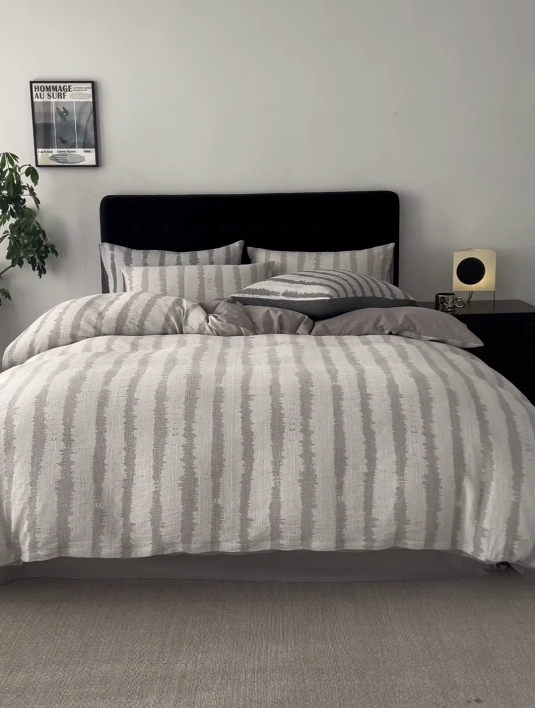 91家纺网 家纺一手货源 找家纺 安莱生活 2025新款三层纱大提花四件套-艾克拉 艾克拉-银灰