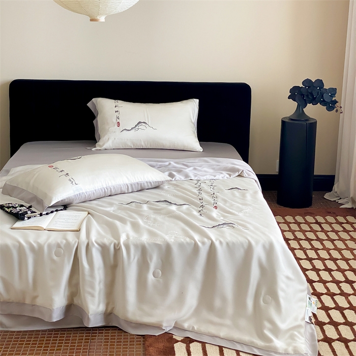 91家纺网 家纺一手货源 找家纺 （总）星野 2024新款天丝夏被国风系列-云上书