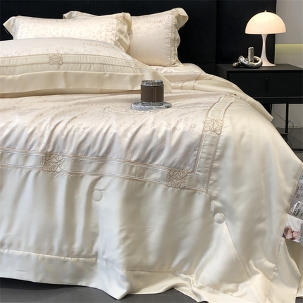 太古汇家居 2024新款天丝夏被--维多利亚 维多利亚-米色