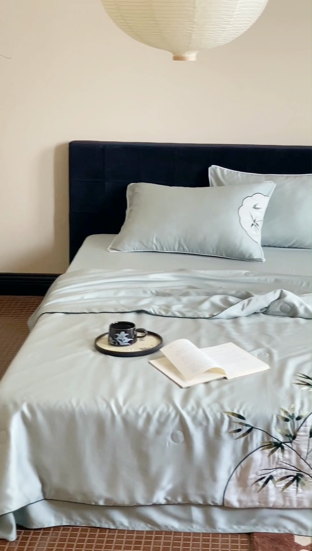 91家纺网 家纺一手货源 找家纺 （总）星野 2024新款天丝夏被国风系列-斑竹枝