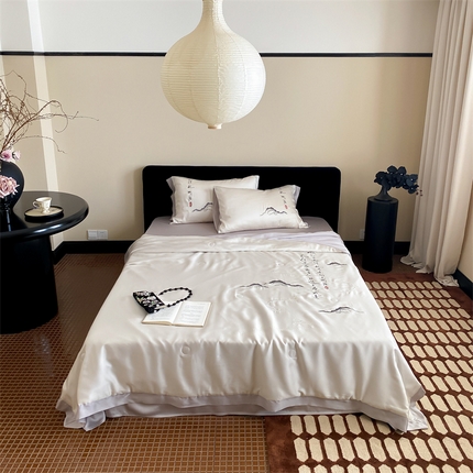 91家纺网 家纺一手货源 找家纺 （总）星野 2024新款天丝夏被国风系列-云上书