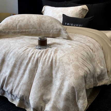 太古汇家居 2024新款兰精天丝活性数码印花系列 伊丽莎-卡其