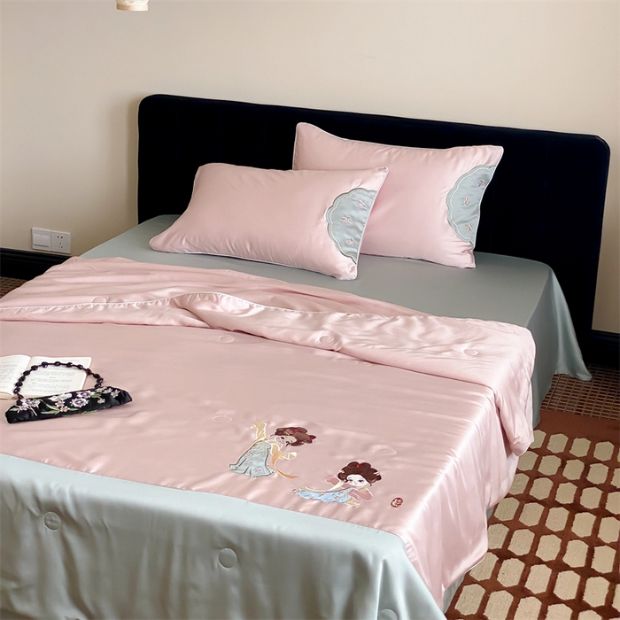 91家纺网 家纺一手货源 找家纺 （总）星野 2024新款天丝夏被国风系列-惊鸿舞