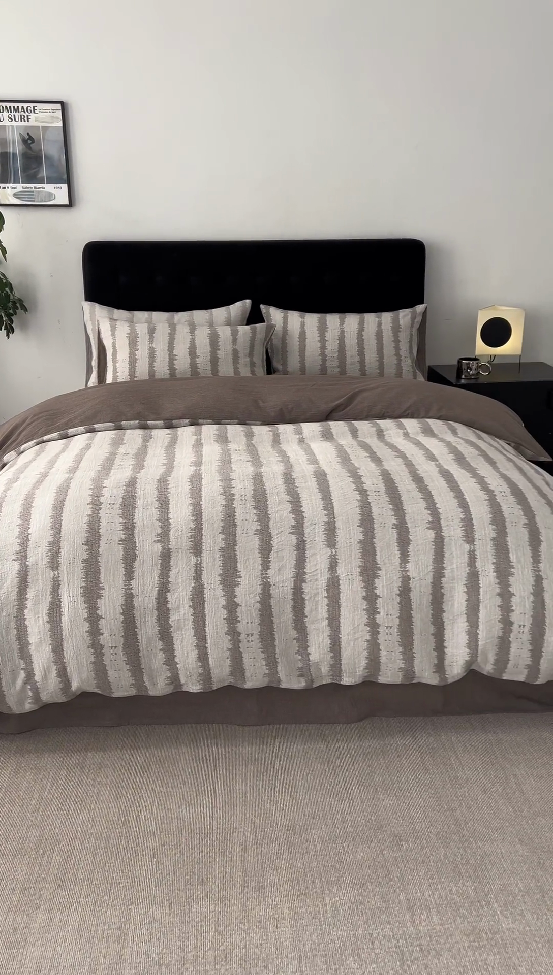 91家纺网 家纺一手货源 找家纺 安莱生活 2025新款三层纱大提花四件套-艾克拉 艾克拉-浅灰