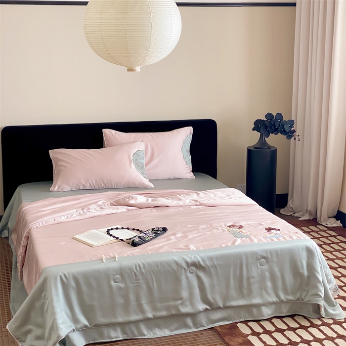 91家纺网 家纺一手货源 找家纺 （总）星野 2024新款天丝夏被国风系列-惊鸿舞