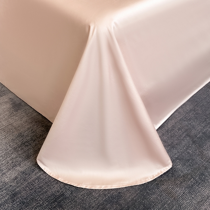 91家纺网 家纺一手货源 找家纺 狂想家 2025新款水洗真丝轻奢款系列四件套 米莉玉粉