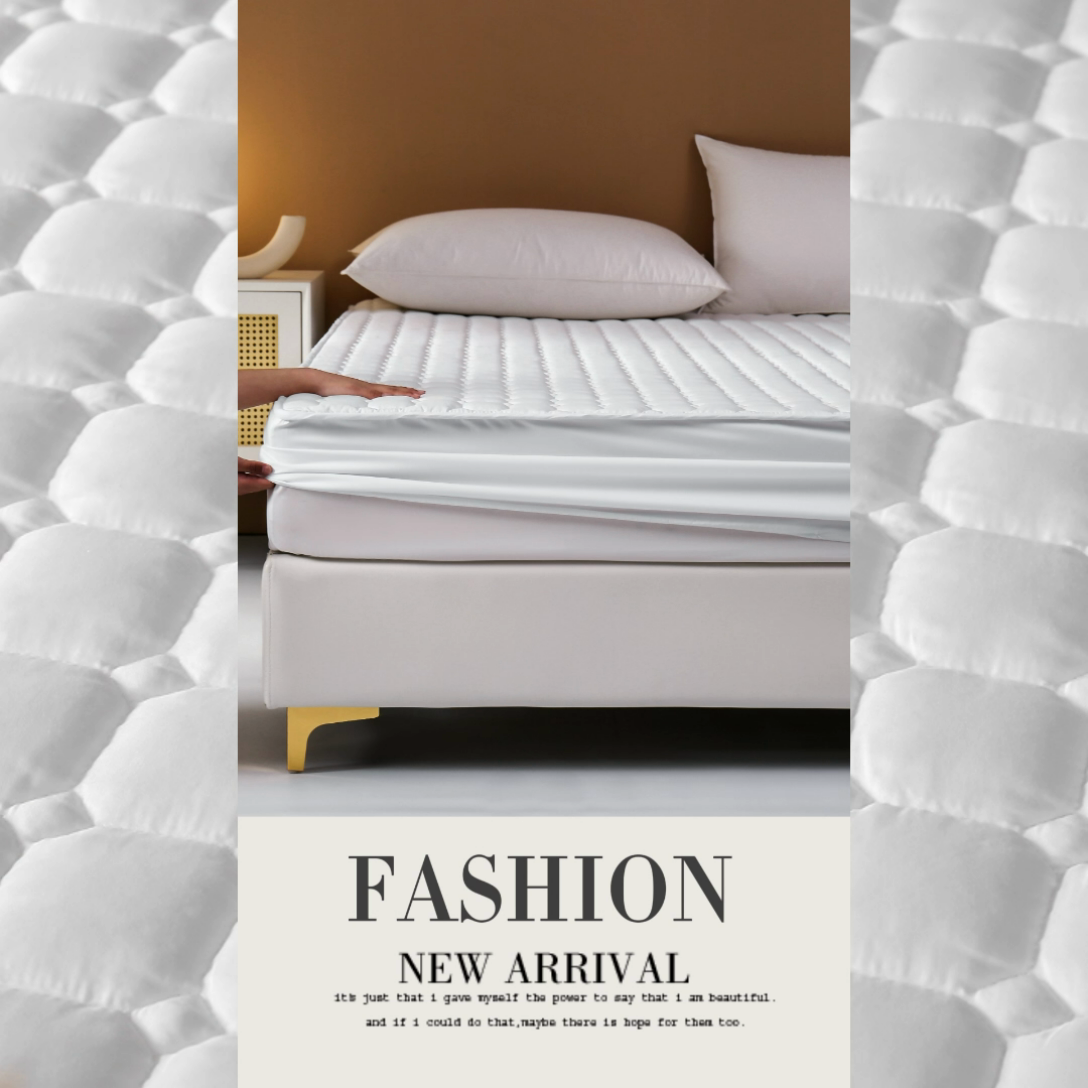 91家纺网 家纺一手货源 找家纺 啊雅 2025新款300克宾馆酒店床褥垫保护垫席梦思隔脏垫 白色