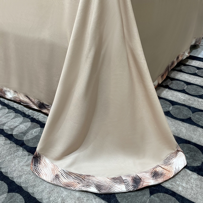 91家纺网 家纺一手货源 找家纺 大渔生活 2025新款舒芯棉高奢数码印花四件套 魅野