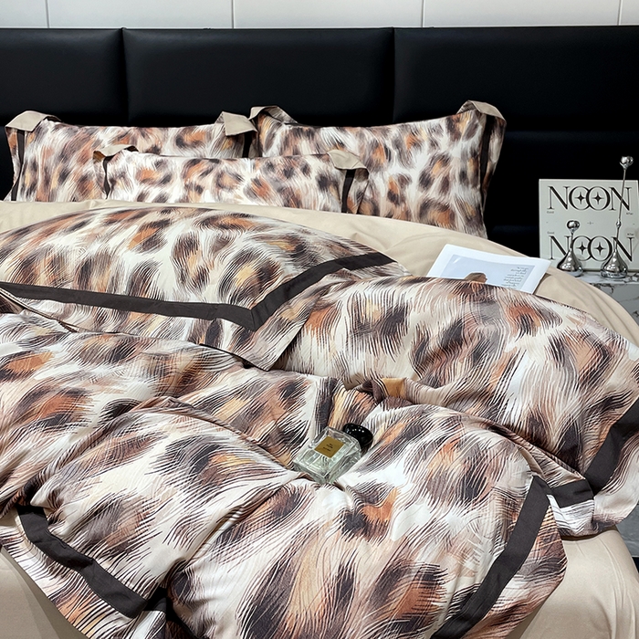 91家纺网 家纺一手货源 找家纺 大渔生活 2025新款舒芯棉高奢数码印花四件套 魅野