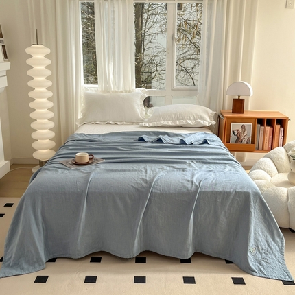 91家纺网 家纺一手货源 找家纺 （总）乐家毛巾被（工厂自产自销） 2024新款全棉抗菌三层纱布毛巾被