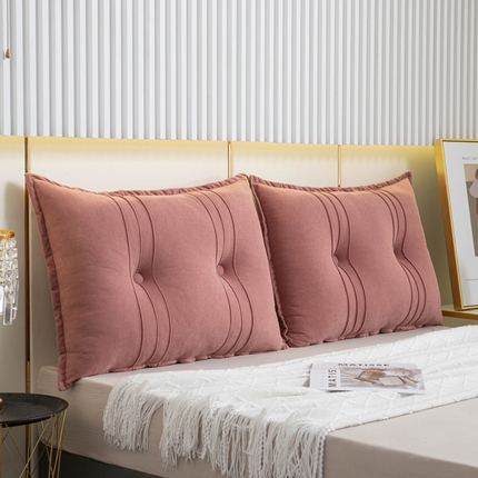 美达人 2024新款雪尼绒靠背 琬琰豆沙