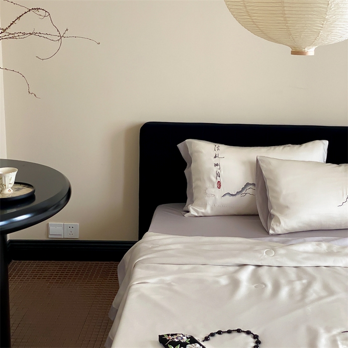 91家纺网 家纺一手货源 找家纺 （总）星野 2024新款天丝夏被国风系列-云上书