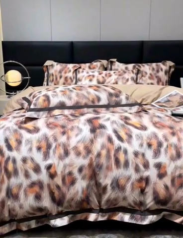 91家纺网 家纺一手货源 找家纺 大渔生活 2025新款舒芯棉高奢数码印花四件套 魅野