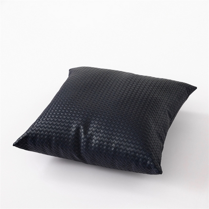 91家纺网 家纺一手货源 找家纺 （总）安莱生活 2024首款编制纹理皮革多功能家用简约创意皮枕