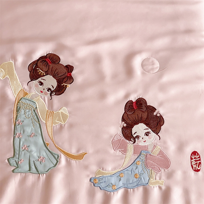 91家纺网 家纺一手货源 找家纺 （总）星野 2024新款天丝夏被国风系列-惊鸿舞