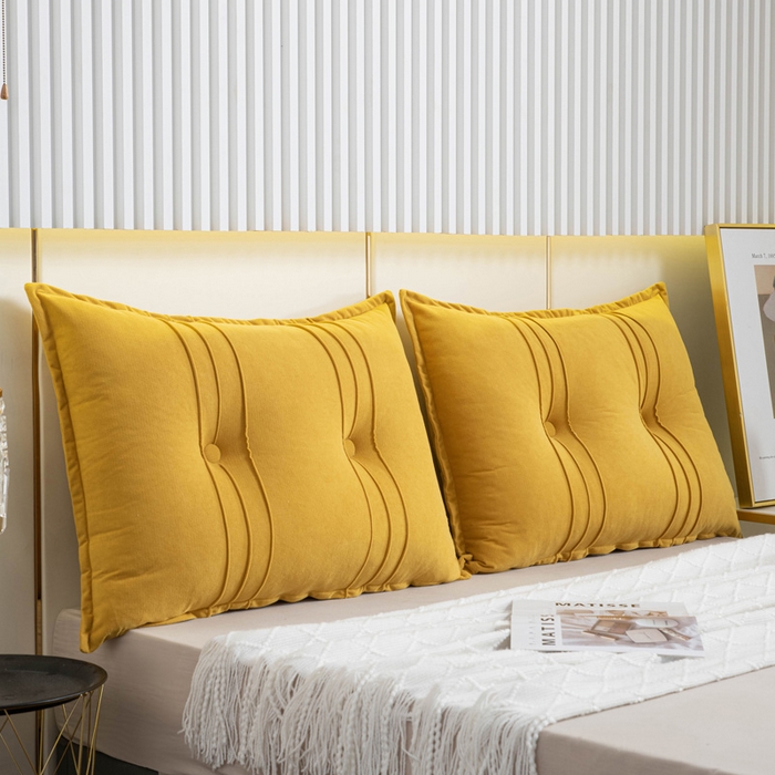 91家纺网 家纺一手货源 找家纺 美达人 2024新款雪尼绒靠背 鞠衣黄